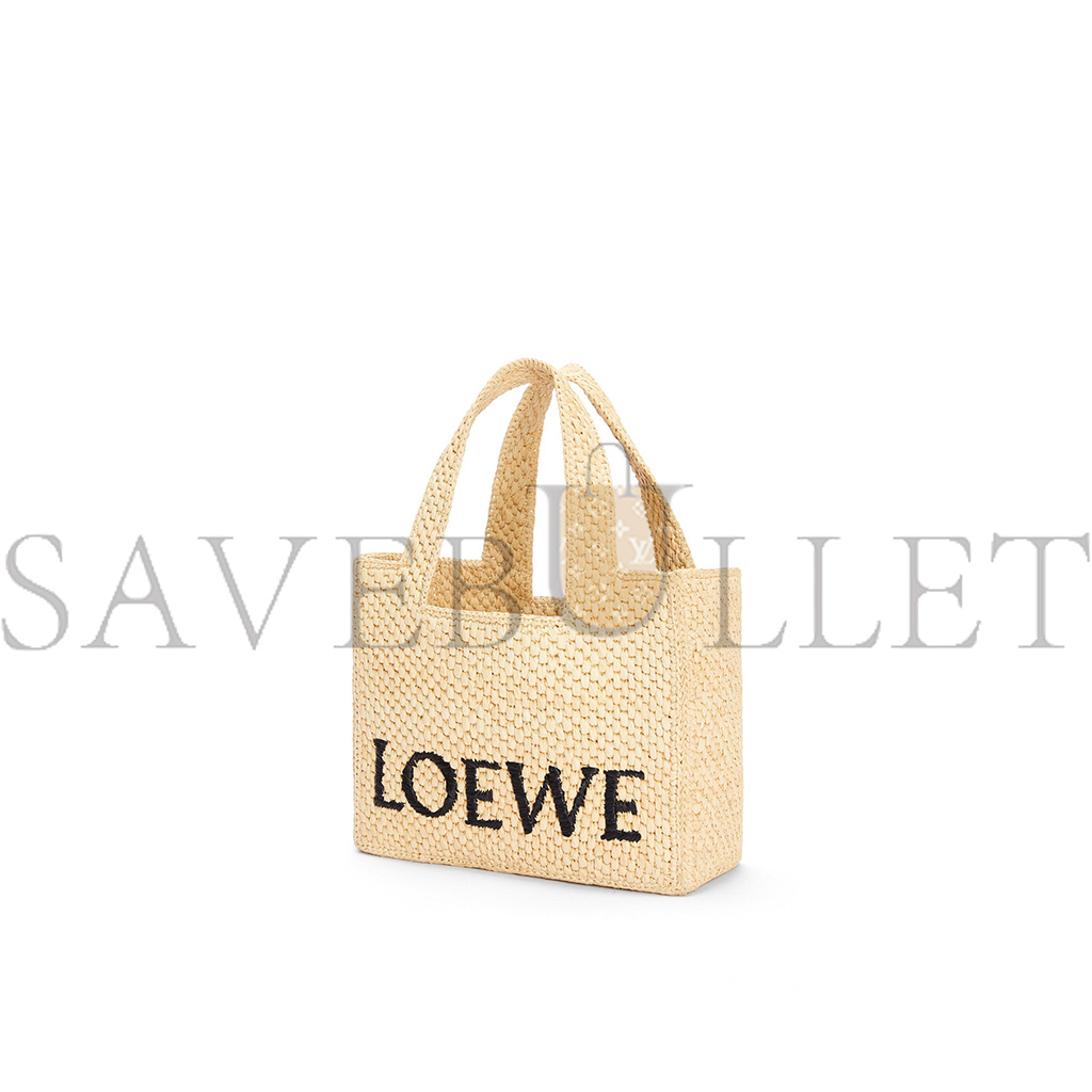 l*ew* small font tote in raffia a685b59x03 (24*19.5*11cm)